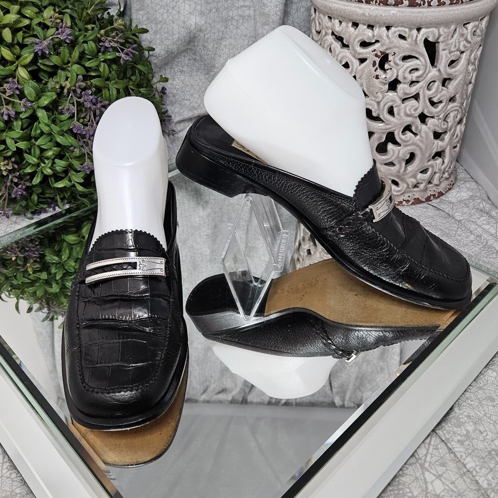 Brighton Leather Loafer Mule